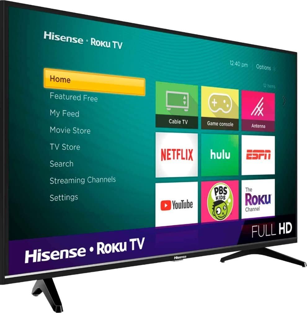 Hisense 40-Inch Class H4 Series LED Roku Smart TV with Alexa Compatibility (40H4F, 2020 Model)