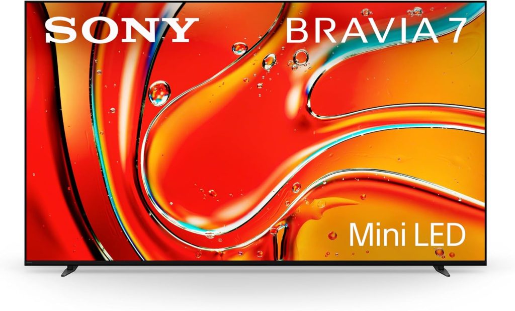 Sony BRAVIA 7 85-Inch 4K Ultra HD QLED LCD TV, Mini LED, Smart Google TV with Dolby Vision HDR and PS5 Exclusive Features, 2024 Model (K-85XR70)